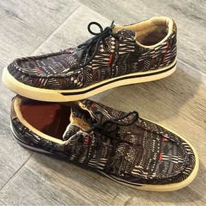 Twisted X® Women's 9.5M Multi All-Over Print Colored Lace Up Shoes WCA0056